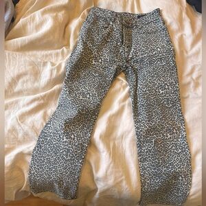 All saints leopard jeans